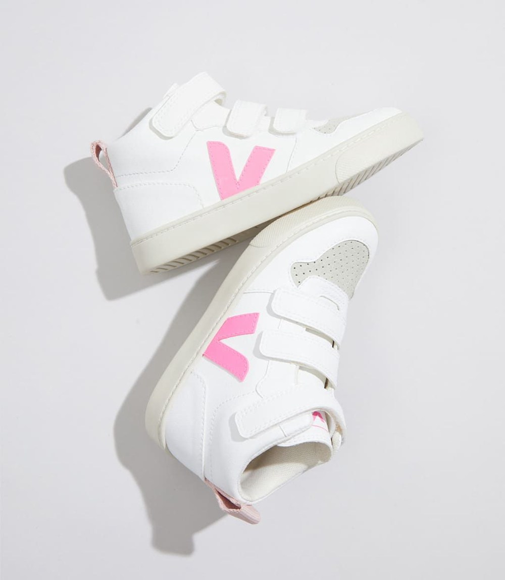 Veja Sneakers Kids - V-10 Mid Cwl - White - 5842GLZHE